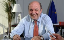 Competition commissioner Joaquin Almunia announced the EU approval of the merger 