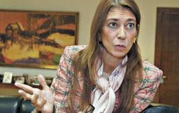 Argentine Ministry of Industry Debora Giorgi surprised by the same medicine 