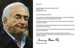Mr Strauss-Kahn full statement (Photo: Reuters/AFP)