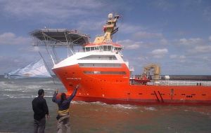 The Norwegian flagged vessels that triggered the riots: “Normand Baltic” and “Normand Skarven” 