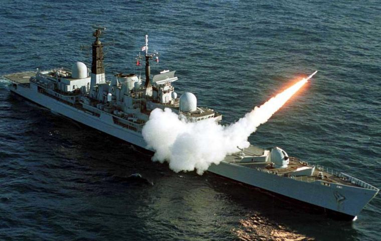 The Tpye 42 destroyer has undergone maintenance and Sea Dart missile testing   