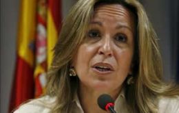 Minister Trinidad Jimenez was summoned to explain an “informal” meeting between Spanish and Gibraltar officials   