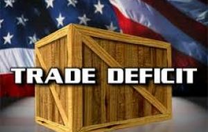 A fall in imports also helped narrow the deficit gap 