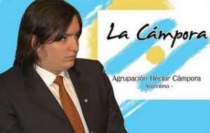 Máximo, son of the president also has a taste for politics and leads the youth movement La Campora