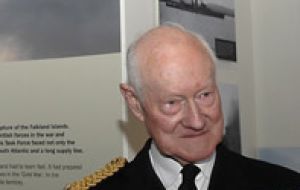 Admiral of the Fleet, Sir Henry Leach, 45 years in the Navy 