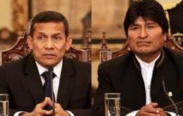 President Evo Morales and host Ollanta Humala(L): same background, same people 