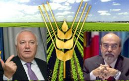 Miguel Angel Moratinos and former Brazilian Food security minister Jose Graziano da Silva