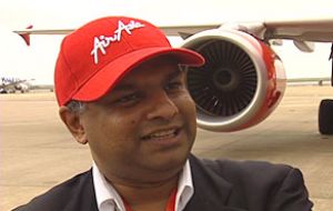 Tan Sri Tony Fernandes CEO of AirAsia the fastest low-cost growing airline in the world