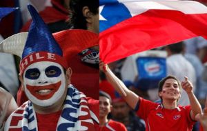 Chilean fans in the Copa America don’t seem unhappy 