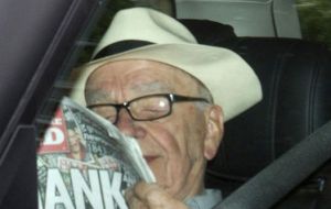 Rupert Murdoch and the last edition of the News of the World 