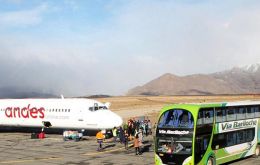 The airport was covered with a coat of several centimetres of sandy, metallic ash 