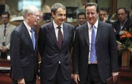 The Spanish president met with PM Cameron in London  