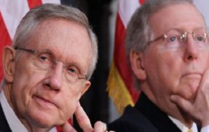 US Senate Majority Leader Harry Reid and Republican leader Mitch McConnell brokered the agreement 