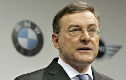 CEO Norbert Reithofer said BMW targets full year sales of 1.6 million units
