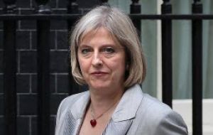Home Secretary Theresa May cut short her holiday and said there is no excuse for ‘thuggery’