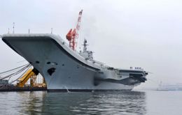 The 67.500 ton former Soviet aircraft carrier refurbished and ready to become the Chinese Navy’s symbol of power (Photo Xinhua Press/Corbis)