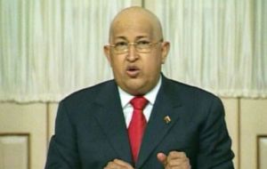 The Venezuelan president accuses the West of providing the arms and the mercenaries.