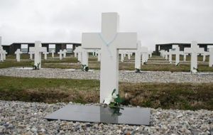 The Argentine memorial cemetery in Darwin 