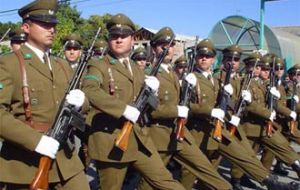 The Chilean Carabineros, until earlier this year under Defence tutelage, are known for their use of excessive force 
