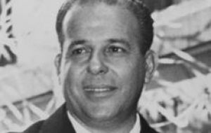 Former president Joao Goulart ousted by the military in March 1964