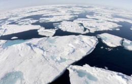 From 3 million square miles in early 1980s the ice cap has fallen to 1.6 million sq miles in 2007