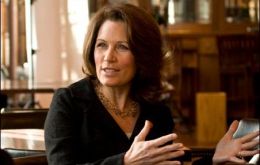 Michele Bachmann, third-term congresswoman for Minnesota tries to convince US veterans she has Thatcher’s resolve 