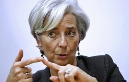 Christine Lagarde hinted that Germany is in a position to prop the Euro zone 
