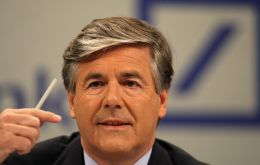 Deutsche Bank's outgoing chief executive, Josef Ackermann warns about the fragility of the EU banking system 