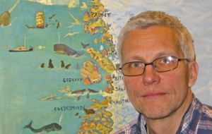 Professor Mads Peter Heide-Jorgensen has been tagging and satellite following bowheads for the last decade 