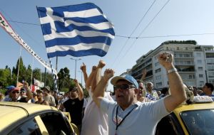 In the streets of Athens Greeks continue to protest austerity measures 