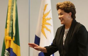 President Rousseff invited a Uruguayan delegation to Brasilia for discussions