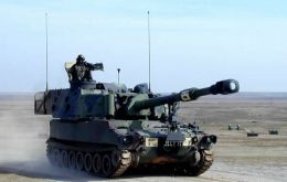 One of several M109A5 Self-Propelled Howitzer