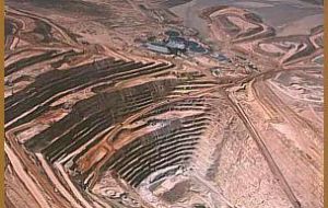 An open pit mine in Chile, the world’ leading producer of copper  
