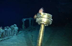 Handout image courtesy of the Odyssey Marine Exploration shows a stern compass of the SS Gairsoppa (AFP/HO)
