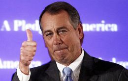 House Speaker Republican John Boehner applauded the successful votes<br />
