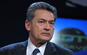 Rajat Gupta was freed on a ten million dollars bail 