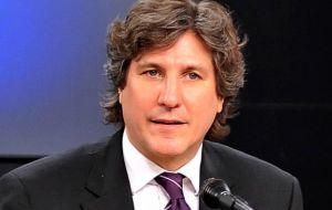 Vice-president elect and Minister of Economy Boudou made the announcement 