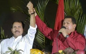 Ortega has received strong financial support from Venezuela’s Chavez