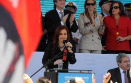 The Argentine president praised young people for their involvement in politics 