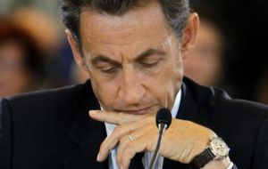 French president Nicholas Sarkozy