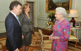  President Santos meets HM the Queen and PM Cameron 