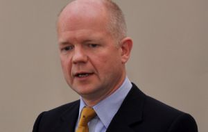 Foreign Secretary William Hague promises to work for a bright successful future for OTs 