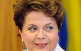 President Dilma Rousseff is optimistic about the future 