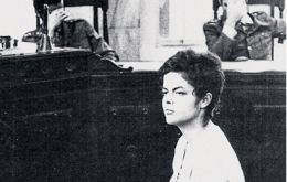  Student Rousseff, 22, sitting before a military court 