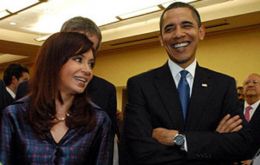 Cristina Fernandez and Obama, improving relations? 