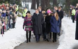 The royal family spent Christmas at Sandringham estate