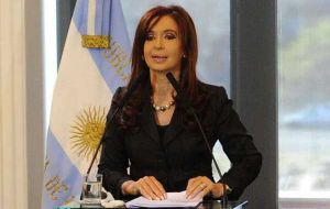 The Argentine president proceeded with her agenda as any normal day 