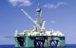 The second round of oil exploration in the Falklands has started with the arrival of the Leiv Eiriksson rig 