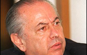 Carlos Corach, former Interior minister of President Carlos Menem 