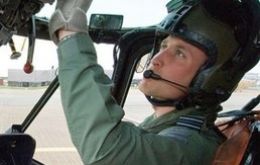 The heir of the British throne will be deployed at MPA as a search and rescue helicopter pilot 